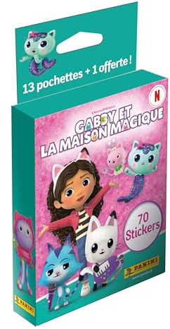 Panini- Gabby et La Maison Magique Blister 13 fundas + 1 Offerte, 004867KBF14