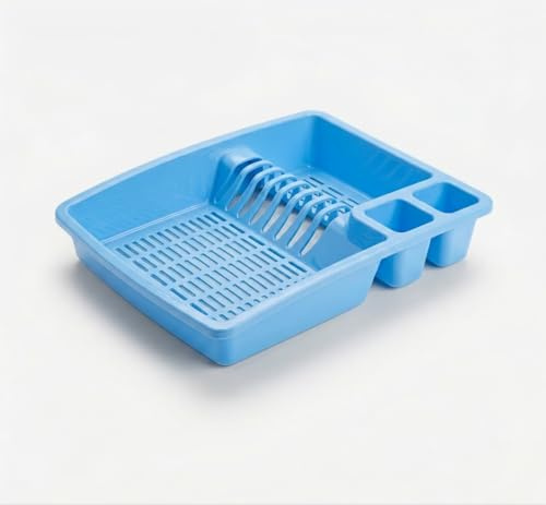 Buzztrove - Large Size Premium Dish Drainer Rack – Multi-Color Sink Drainer, Draining Board Rack, Dish Drying Rack for Efficient Kitchen Organization