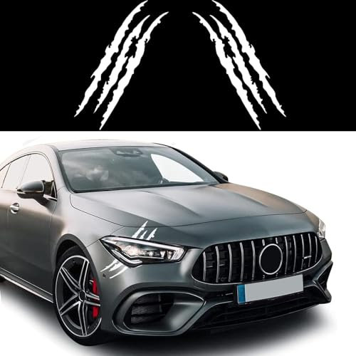 ZUOBYMBC Auto Aufkleber für Škoda Yeti | Typ 5L | Bj. 2009-2013, Auto Sticker,Selbstklebende Auto-Emblem-Autoaufkleber,Logo Emblem Badge Aufkleber,Aufkleber Auto,Auto Zubehor,White