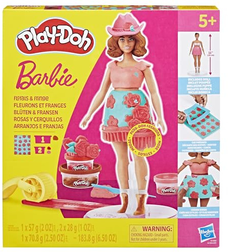 Play-Doh Barbie Blüten & Fransen Puppenset