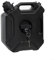 Besttoolifes Récipient plat de 5 L avec support verrouillable pour les aventures tout-terrain - Bidon de carburant en polyéthylène robuste, résistant aux UV, système de montage sécurisé pour le