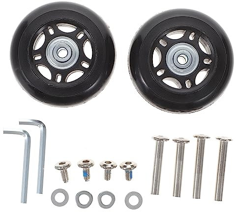 Gatuida Flexible Kofferrollen Ersatz Abnehmbare Gepäckräder Für Travelite Koffer Universal Ersatzrollen Mit Achsen Ideal Für Reparatur Von Reisekoffern Und Gepäckwagen