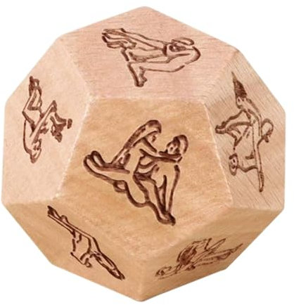 Sex Würfel Sex Spiel 36 Position Lehrbuch Würfel Spiel Humor Spiel Paar Schlafzimmer Geschenk für Paar Erwachsene Liebhaber Sex Liebe Spiel Spielzeug (Beige)
