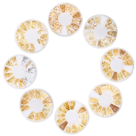 FRCOLOR Nail Embellishment Alloy Nail Jewelry for Diy Manicure Decor Accessories