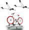 2 Menabo Porte-vélo de Toit Juza pour 2 Vélo 15kg en Aluminium TUV