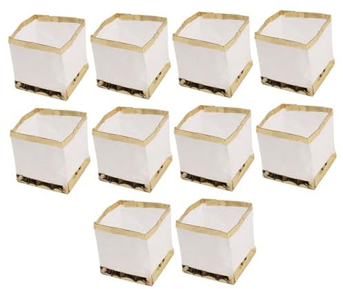 Lanterne galleggianti 10x10x10 cm, quadrate, impermeabili, in carta bianca, galleggianti, da rilasciare in acqua per esprimere desideri e preghiere all'aperto, senza candela. Lanterne di carta bi