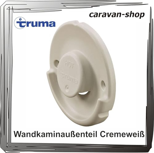 Wandkaminaußenteil 24 VarioHeat Comfort Vario Heat eco Caravan Wohnmobil für truma Abgasset (cremeweiß)