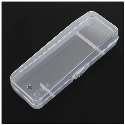 SAPIIKEF Portable Travel Men's Razor Case Shaving Machine Container Holder Shaver Box Transparent Plastic Razor Blades Storage Box