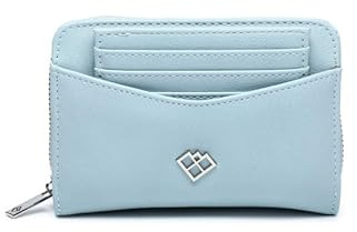 JFY Crocodile Skin Pattern 2 in 1 Set of Card Holder and Matching Purse (Blue)