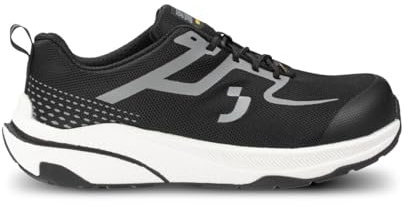 SAFETY JOGGER Freedom S1PS Low - Zapatillas de seguridad unisex sin metal ESD S1 PS, negro blanco, 46 EU
