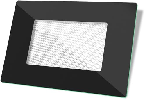 WPW10409946 - Cristal de puerta exterior de horno compatible con Whirlpool W10409946, repuesto de vidrio para estufa de gas, puerta de vidrio para horno eléctrico, perímetro negro WFE515S0E WFC150M0E