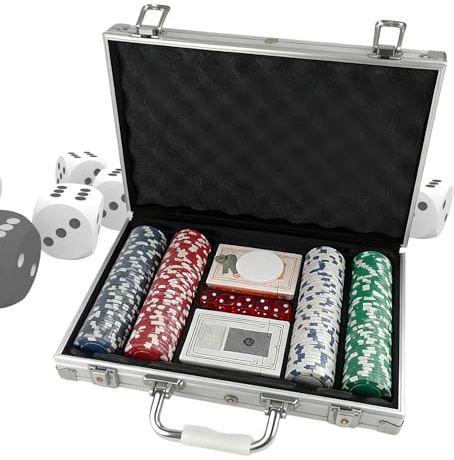 Pokerchips, Zubehör für Partys ohne Namen, Pokerchips für Brettspiele, für Spielbegeisterte, Sammler, Männer, Frauen, Erwachsene, Zuhause, Reisen, Familienabend
