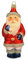 Thüringer Glasdesign Weihnachtsmann mit Sack 10cm - A061-2524-9020 - Glasschmuck Weihnachtsbaum Christbaumschmuck Anhänger Behang