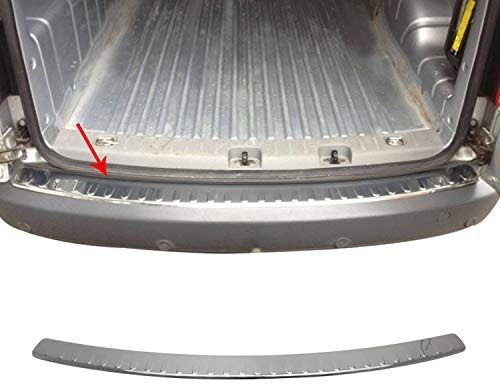 OMAC Ladekantenschutz Stoßstangenschutz kompatibel mit VW Caddy 2003-2015 Chrom Silber 1tlg