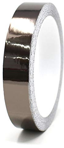 Bandes adhesives décoratives pour auto voiture moto bateau modélisme nombreux coloris longueur 8,5m ruban adhésif (Chrome noir, 20mm)