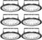 papasbox 6 Pack UFO LED Industrielampe, 50W LED Hallenleuchte Industrial Kronleuchter Hallenstrahler Hallenbeleuchtung Werkstattbeleuchtung Werkstattlampe, Kaltweiß 6000-6500K, Abstrahlwinkel 120°