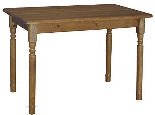 k koma Mesa de cocina comedor comedor mesa de pino madera maciza roble color (70 x 120 cm)