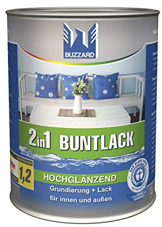 Buzzard Buntlack 750 ml/hochglänzend Farbe RAL 6002 (Laubgrün)