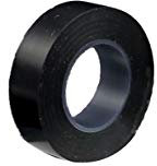 PRENDELUZ Cinta Aislante Negra 20mm x 19m, resistente al agua, alta adherencia, ideal para aislar cables y reparaciones eléctricas.