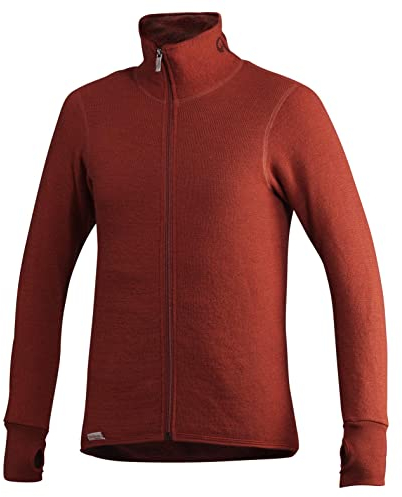 Woolpower 400 Full-Zip Thermo Jacke rot