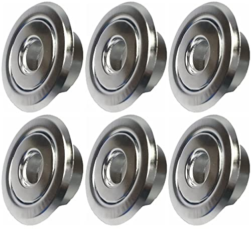 TunaMax IPS-Feuersprinklerkopf-Rosetten-Abdeckplatte, Standard-Abdeckring, Chrom, 6 Stück