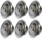 TunaMax IPS-Feuersprinklerkopf-Rosetten-Abdeckplatte, Standard-Abdeckring, Chrom, 6 Stück