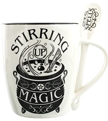 Alchemy Gothic Stirring Up Magic Mug & Spoon Set
