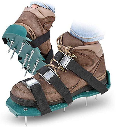 riou Arieggiatore Scarpe Arieggiatore Scarificatore per Prato, Scarificatore Arieggiatore Manuale, Arieggiatore da Giardino per Areazione Prato e Giardino, Lawn Aerator Shoes