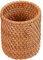 Tomaibaby Woven Pencil Pot, Wooden Pen Holder Decorative Makeup Brush Organizer Cup Desktop Stationery Storage Box Small Flower Vase Tabletop Accessories for Office, Home