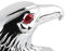 Vivid Eagle Schutzblech Dekor, Aluminium Motorrad Kotflügel Ornament, für Motorrad Roller