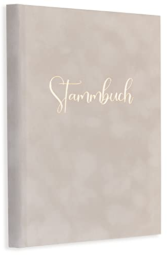 A5+ Stammbuch Grau Hochzeit Nua FÜR ALLE Formate (Klassik, A5, A4) Familienstammbuch incl. 3 Klarsichthüllen