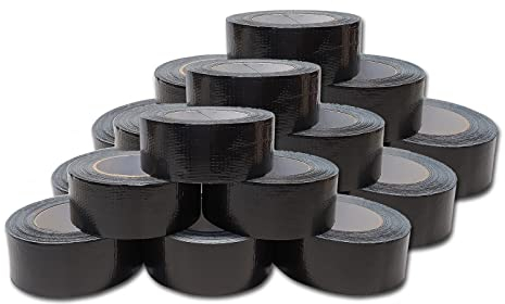 verpacking Premium Panzertape 50 m x 48 mm Gewebeband Gaffa Tape Reparaturband hohe Klebekraft Klebeband mit Naturkautschuk-Kleber (18 Stück)