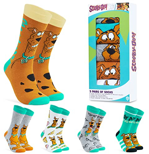 Scooby-Doo! Lustige Socken Herren, 5er Pack Bunte Socken Herren Set