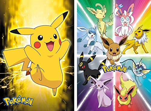 Pokemon Poster 2er-Set Größe 61 x 91,5 cm