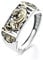 Lllunimon Feng Shui Pixiu Verstellbarer Silberring Talisman Ring Wohlstand Glückring für Männer Junge für Frauen Mädchen