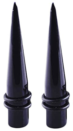 Mesnt 2Pcs Écarteur Acrylique, Cône Lisse Ear Gauges Elargisseur Piercing Bijoux Ecarteur