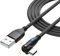 ElectroWorldFR câble USB Type C 180° 2-mètres charge rapide 3A et transfert données avec LED câble de chargeur C 180°
