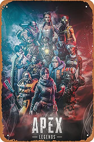 Apex Legends Squad Blechposter, 30,5 x 20,3 cm, Männerhöhle, Wanddekoration