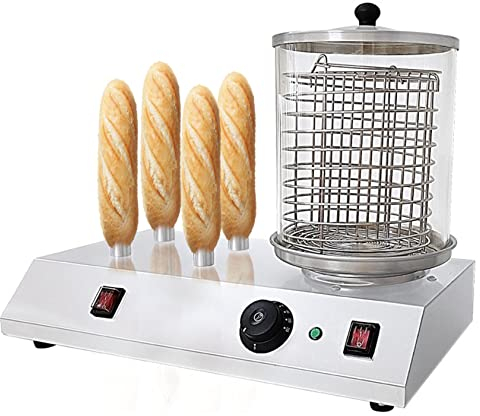 XDLYWUZIQ Sausage Grill Cooker Machine, Hot Dog Heater, 458W Hot Dog Heater, Hotdog Steamer Cooker, Bun Warmer Machine for Restaurant, Home, Snack Kiosks