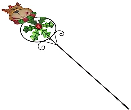 ABOOFAN 1 X Weihnachts-Windrad Aus Glas Weihnachtsschmuck Dekorative Außendekoration Glas- Weihnachts-Windmühlen- Metallpfahl Windmühle Weihnachts-Gartendekorationen