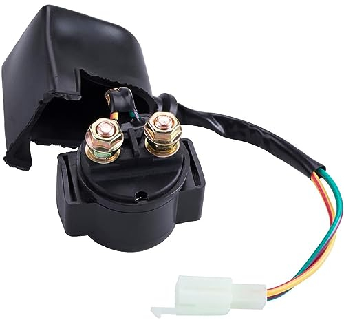 Greluma 1 Stück Starter-Magnetrelais für 4-Takt GY6 50 cc 125 cc 150 cc 200 cc 250 cc ATV Dirt Bikes Roller Go Kart Dne Buggys Quad 4 Wheelers Pocket Bike Moped Roketa SSR Taotao Sunl Coolster