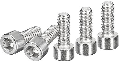 DTGN #8-32x3/4 Socket Head Cap Screws Bolts, 50Pcs 304 Stainless Steel 18-8, Machine Hex Socket Screw, Hex Drive, Bright Finish, UNC Coarse Thread Fully Threaded