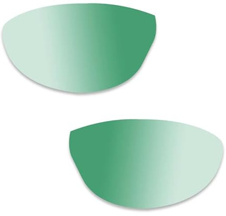 Generisch Ersatzgläser Größe L für adidas Evil Eye a266, Evil Eye pro a126 und Evil Eye explorer a134 (LST Active green mirror)