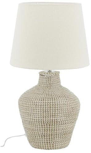 AUBRY GASPARD Lampe en jonc et Coton Amphore