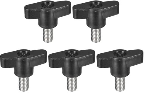 QUARKZMAN 5Pz Pomello a Vite di Serraggio, M8 x 15mm in Acciaio Inossidabile 304 a Forma di T per Sostituire Rapidamente La Manopola di Serraggio a Mano