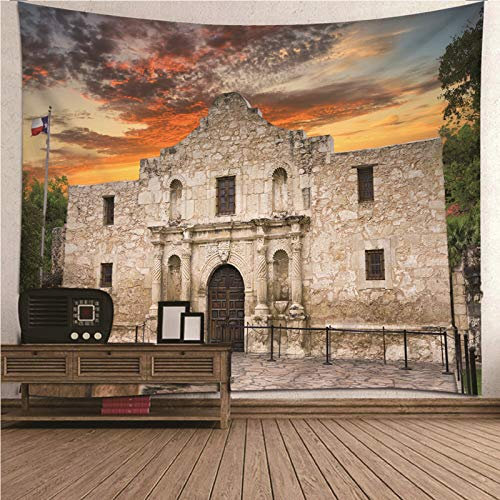 CEVAN Wandteppich Modern Art Strandtuch XXL Haus Zum Sonnenuntergang Wandbehang Comic Wanddekoration Aesthetic Kunst Dekorationen Decke Wandbehang Stoff Mehrfarbig 350x250cm