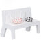 Gartenbank Puppenhaus, Miniatur-Puppenhaus, Holzsofa, Spielzeug mit Kissen zum Basteln, Puppenhaus-Dekoration, 1:12, Puppenhauszubehör
