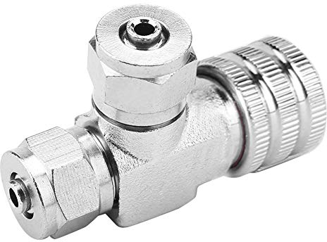 Kuuleyn Aquarium-Rückschlagventil, Glas, Aquarium-Versorgungszubehör, Aquarium-System, CO2-Regler, Nadel, Rückschlagventil, Blasenzähler, Fischglas-Zubehör (Double-head fine-tuning valve (takeover))