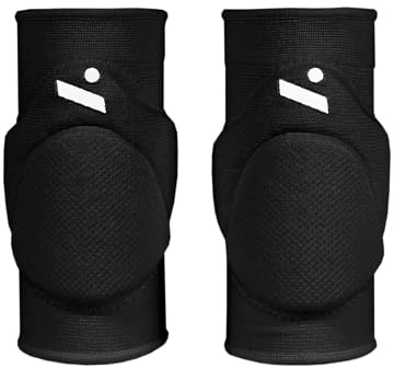 Ninesquared Sleek Knieschoner Volleyball Unisex – Kompakt & Schützend – 1 Paar – Schwarz – Größe M