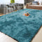 Aspire Homeware Rugs Living Room Large 200x290 cm - Tie-Dye Teal Area Rugs for Bedroom Anti Slip - Modern Super Soft Plush Carpets for Lounge – Fluffy Shaggy Bedside Large Rugs for Living Room